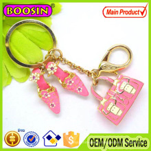 Wholesale Personalized Zinc Alloy Floating Enamel Car Bag Shoe Keychain